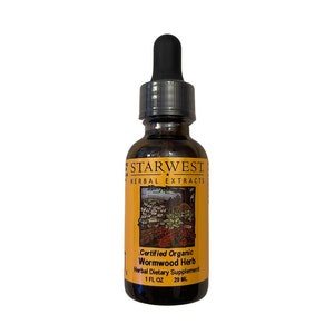 Organic Wormwood Herbal Tincture (Artemisia absinthium)