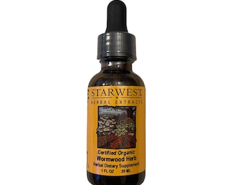 Tintura de hierbas de ajenjo orgánico (Artemisia absinthium)