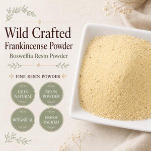 Frankincense Powder | Boswellia carterii | Wildcrafted Botanical Resin Powder