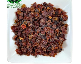 Organic Rose Hips Seedless (Rosa canina) Cut & Sifted - Fresh Batch