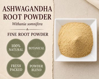 Ashwagandha Root Powder | Withania somnifera | Botanical Ingredient | Wild Crafted