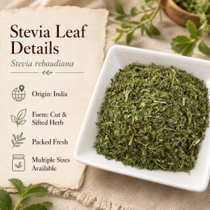 Stevia Leaf | Stevia rebaudiana | Cut & Sifted Sweet Herb | Wild Crafted image 5