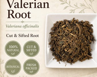 Valerian Root | Valeriana officinalis | Cut & Sifted Botanical | Wild Crafted