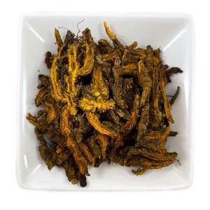 Rodajas de raíz de Coptis (Coptis chinensis) Huang Lian - Envío gratuito a EE. UU.