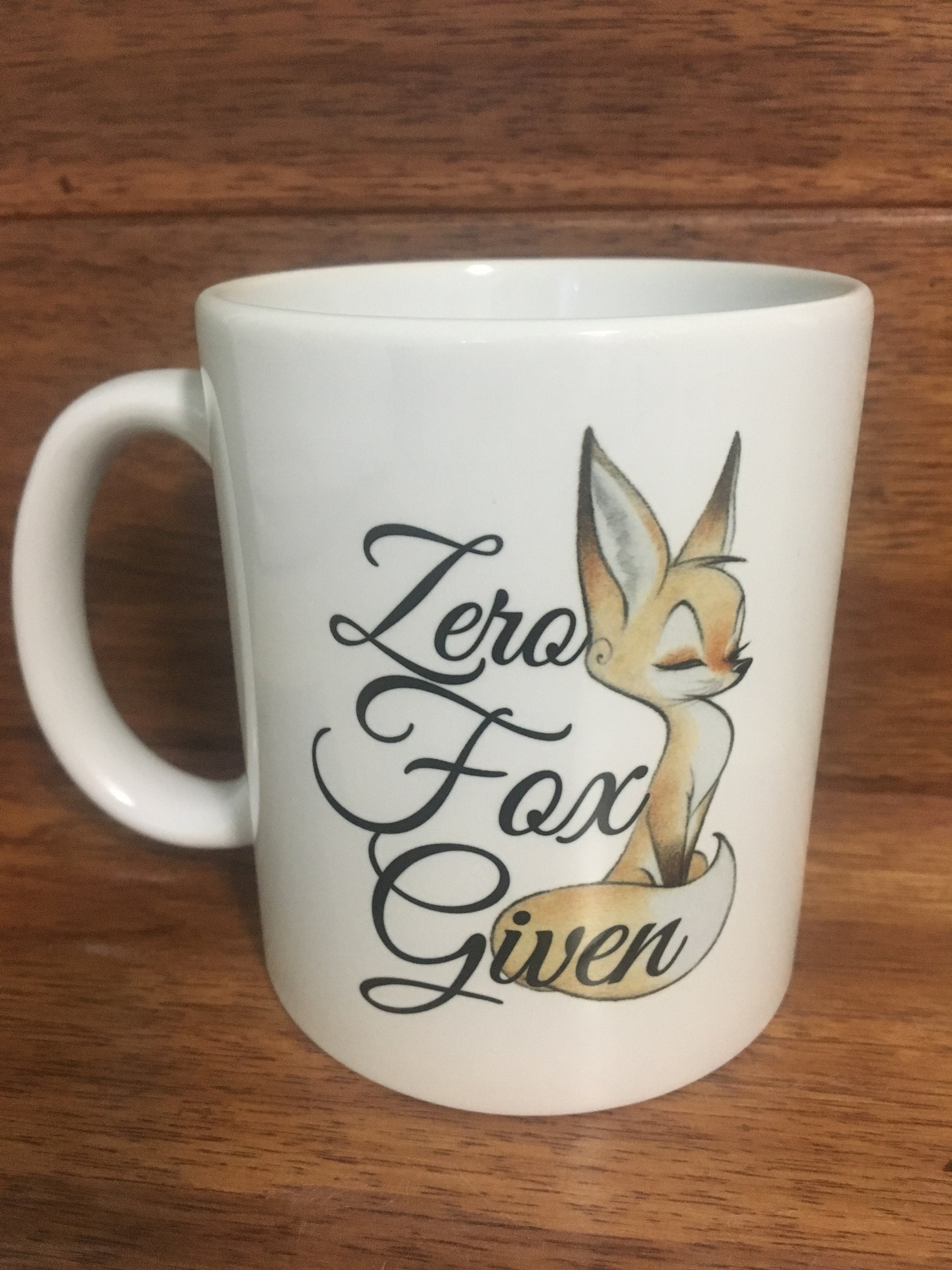 Zero fox given mug coffee cup Etsy