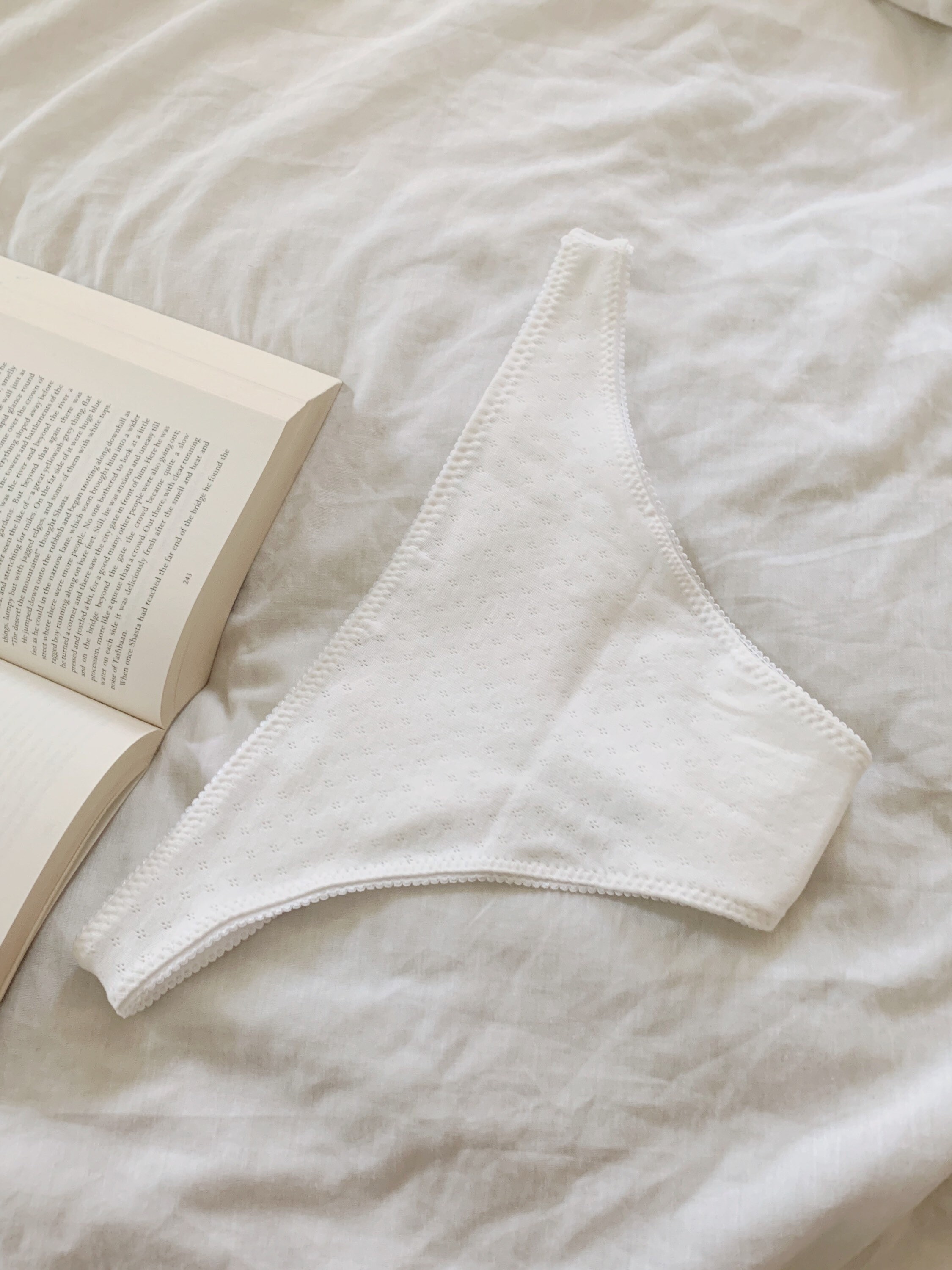 Eva R Undeies Diamond Basic White Pointelle Undies - Handmade, Ethical, Eco-friendly ...