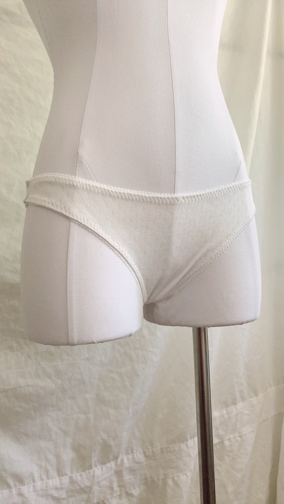 Diamond Basic White Pointelle Undies Handmade, Ethical, Eco-friendly, One  of a Kind, Underwear, Flowers, Vintage Inspired Cute 