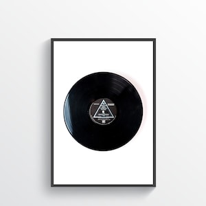 Pink Floyd Downloadable Print, Record Wall Decor, The Dark Side Of The Moon, 1970s, Rock n Roll, Gift for Musician, Rock n Roll Gift
