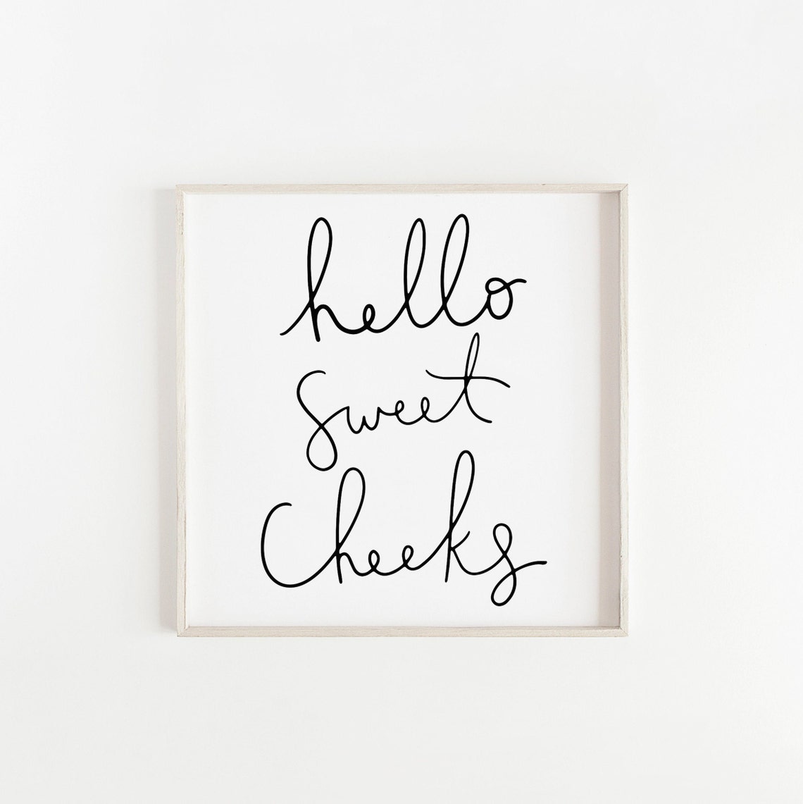 Hello Sweet Cheeks Svg Sign. Funny Bathroom Sign. Bathroom Etsy