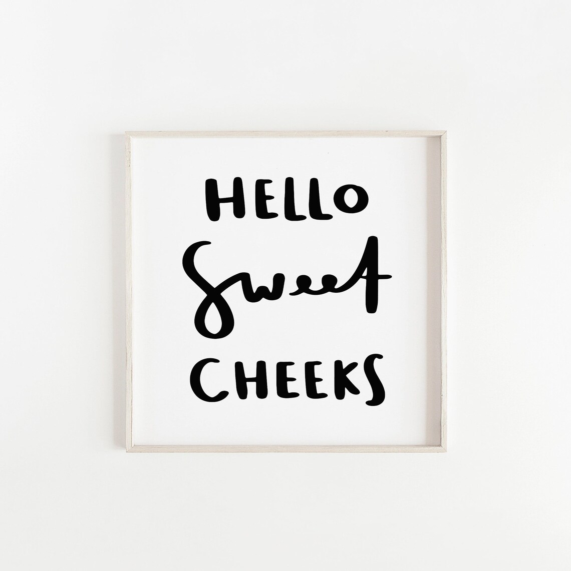Hello Sweet Cheeks Svg Sign. Funny Bathroom Sign. Bathroom Etsy