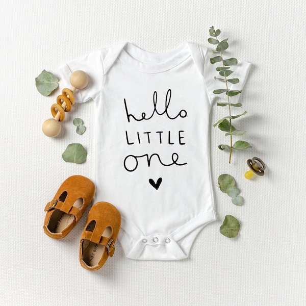 Hello Little One Svg. Baby Svg. New Baby Svg. Pregnancy Svg Files. Svg Files. Svg Cut Files. Newborn Svg. Baby Onesie Svg. PNG|DXF|SVG Files