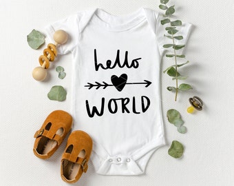 Hello World SVG, DXF, PNG, New Baby Svg, Hello World Svg for Cricut and Silhouette, Newborn Svg. Baby Svg. Cut Files Svg. Cutting Files.