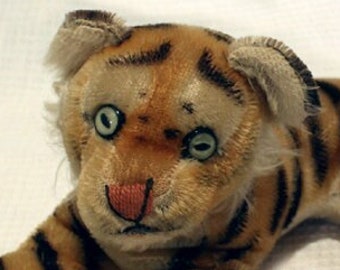 Steiff Tiger cub. c.1950. Beautiful!