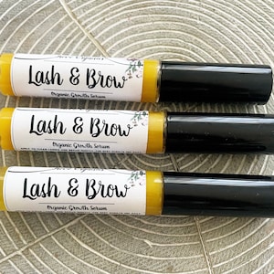 Lash + Brow Serum | Eyebrow and Eyelash growth | Castor Oil, Horsetail | Eyebrow Serum | Lash Health | Grow Eyebrows | Eyelash Oil Natural