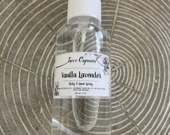 Body Spray | Body Spray for Women | Organic Body Spray | Body Mist |  Essential Oil Perfume |  Aromatherapy Body Spray  | Orange Vanilla