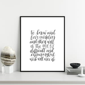Enneagram Nine (9) - Sleeping At Last Lyrics - Printable Hand Lettering - Enneagram Art - Digital Print - 8x10