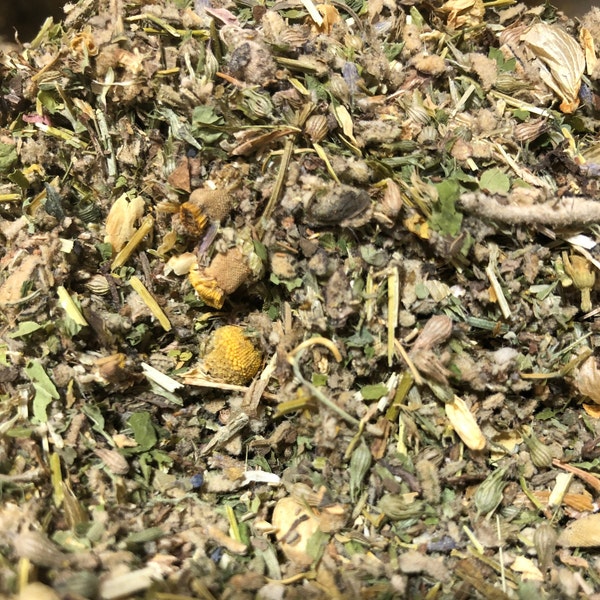 No.14 HERBAL MIX White Sage Poppy Lemon Balm Jasmine Catnip Mullein Chamomile Lavender Mugwort Hops Passionflower Skullcap Wild Lettuce tea