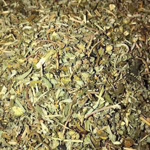 Damiana Passionflower Skullcap organic herbal blend leaf mixture