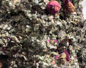 No.60 Herbal Blend: Rose, Raspberry, Damiana, Mullein, Marshmallow organic