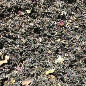 red raspberry leaf sage rose lavender white and pink lotus flowers - No.63 HERBAL BLEND MIX