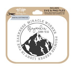 Waymaker svg、奇跡を起こす人、約束を守る人、暗闇の中の光、カッティング ファイル、SVG、看板作り、Farmhouse svg、cricut カッティング ファイル