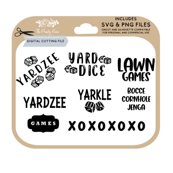 Wood Lawn Games, Yardzee svg, DIY Yard Games, Yard Dice svg, Camping Games, svg, png, cutting files for cricut and silhouette