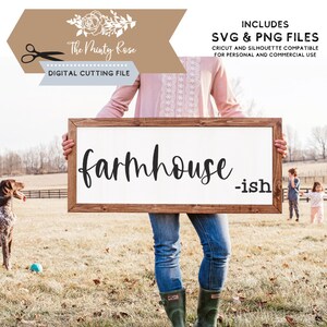 Ferme ish svg, ferme Panneau en bois, décor rustique, décor de ferme, ferme drôle, svg, fichiers de découpe png pour Cricut & silhouette