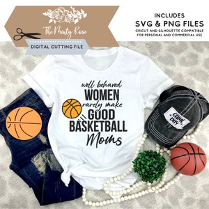 Basketball svg, maman sportive, conception de basket-ball pour maman, fête des mères, sports, journée de match de basket-ball, fichier de découpe svg png pour Cricut & silhouette