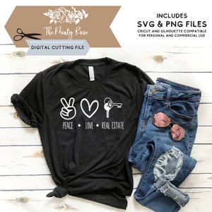 平和と愛と不動産 svg、紹介 svg、不動産 svg ファイル、不動産 svg、svg、png、回路シルエット互換、カッティング ファイル