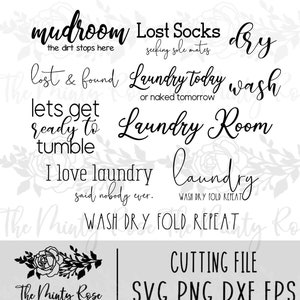 Buanderie svg bundle, Funny laundry svgs, Cutting files, SVG, signalétique, Farmhouse svg, cricut cutting files, svg pour les enseignes