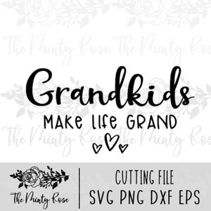 Les petits-enfants font grandiose, Sign Making svg, Farmhouse Cutting file, Silhouette, Cricut, Rustique, Ferme, Usage commercial, Fichiers de coupe