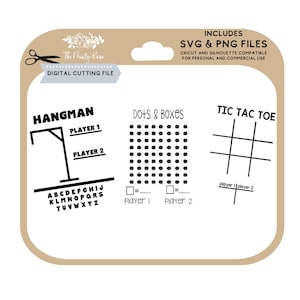 Travel Game SVG, DIY Travel games, Kids spel SVG Bundle, Road Trip Games svg, png, svg, voor cricut en silhouet