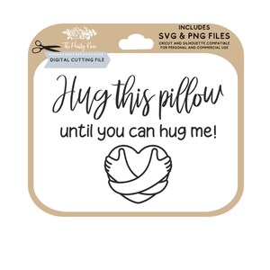 Hug This Pillow Until You Can Hug Me - Funny Decorative Throw Pillow | CubeBik
