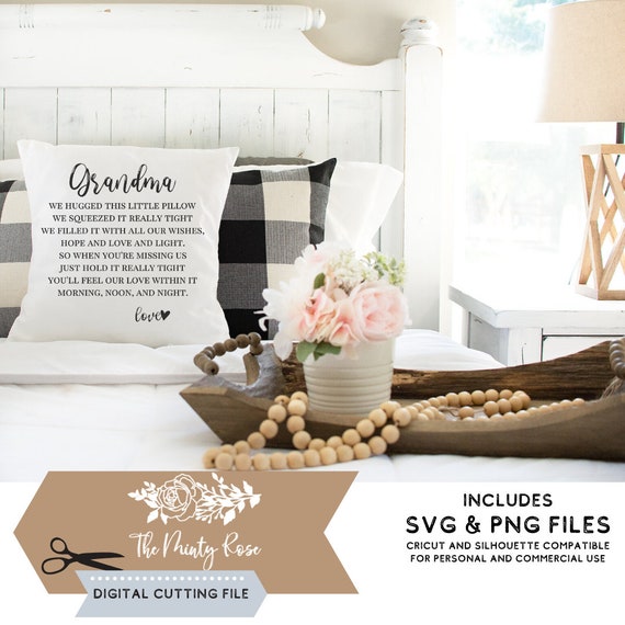 Download Hug Pillow For Grandma Svg Mothers Day Diy Gift Idea Etsy