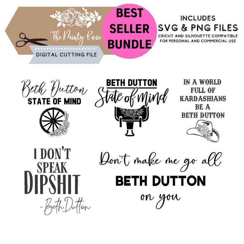 Download Beth Dutton Svg Beth Dutton SVG Bundle Don't make me go | Etsy