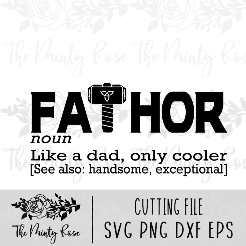 Download Fa thor svg thor father definition father svg SVG dxf eps | Etsy