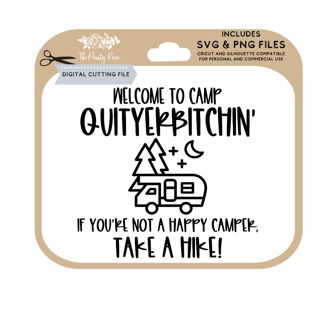 Camping Bucket Svg, Camping Svg, Bucket Light, Camper Svg, Adult Humor,  Camping Svg, Funny Camper, Cutting Files for Cricut and Silhouette 