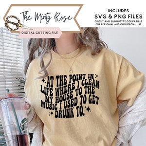 An dem Punkt im Leben, an dem ich mein Haus zur Musik putze, habe ich mich auf svg betrunken, im Club svg, Dateien geschnitten, 90er Rap