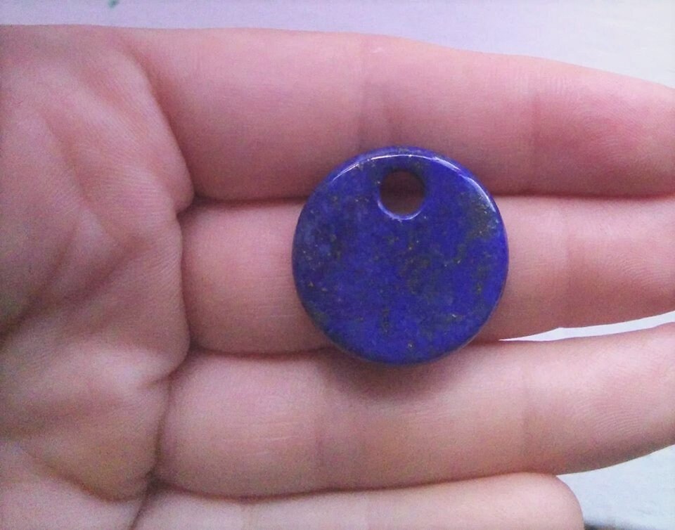 Lapis Lazuli Donut 25 mm Edelstein Anhänger 