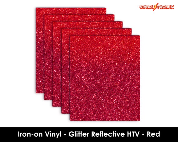 Red HTV Heat Transfer Vinyl Bundle: 10 Pack 12 x 10 Sheets - Red Iron on  Vinyl for T-Shirt, Heat Transfer Vinyl for Cricut, Silhouette Cameo or Heat