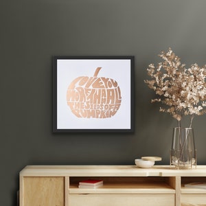 Seeds of a Pumpkin Linocut