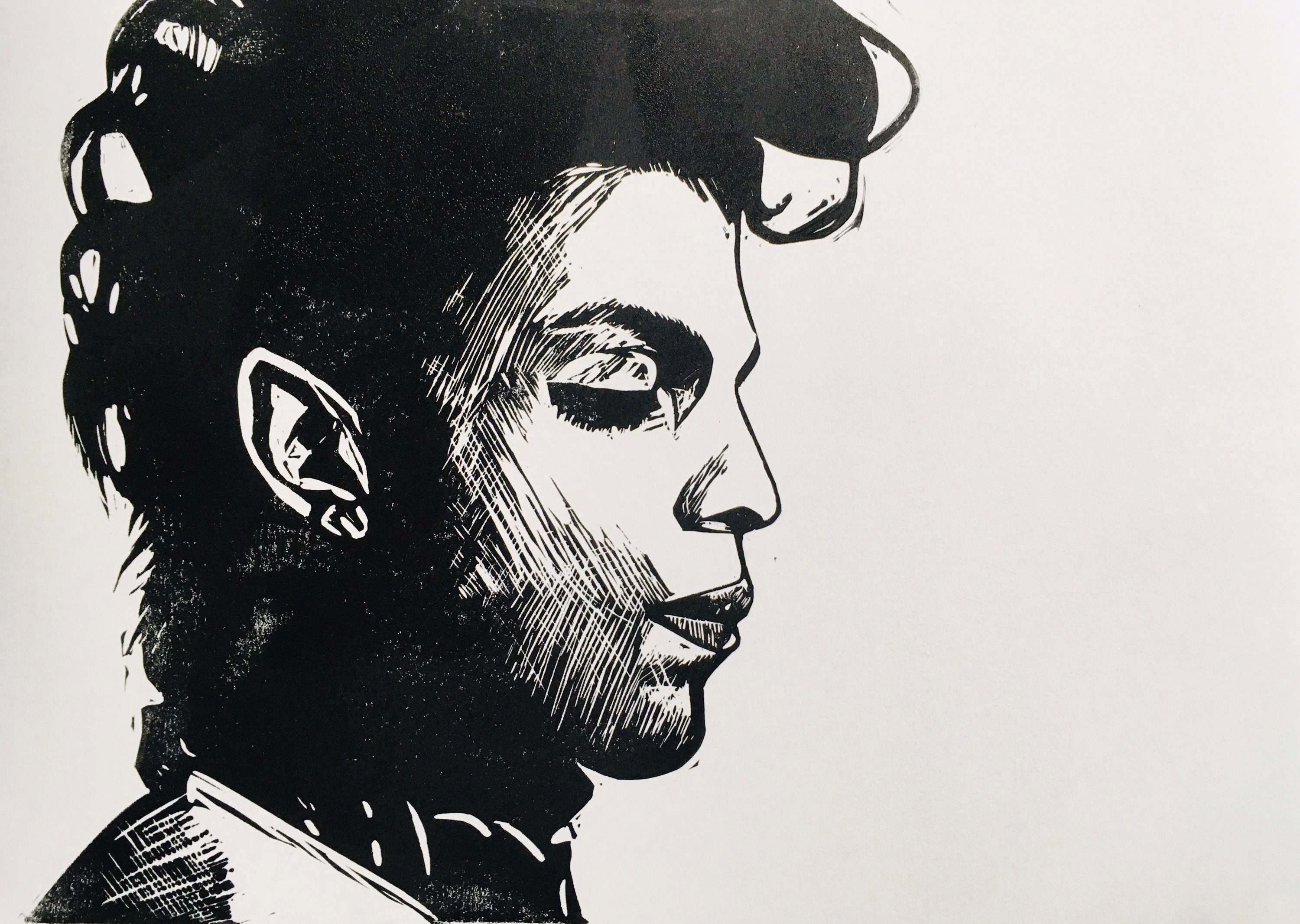 The Artist Formally Known as Prince Original Linocut Print - Etsy UK