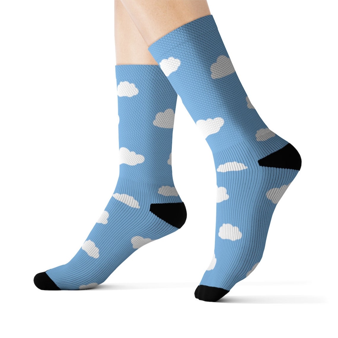 Cloud Socks Cute Funny Gift Socks Etsy