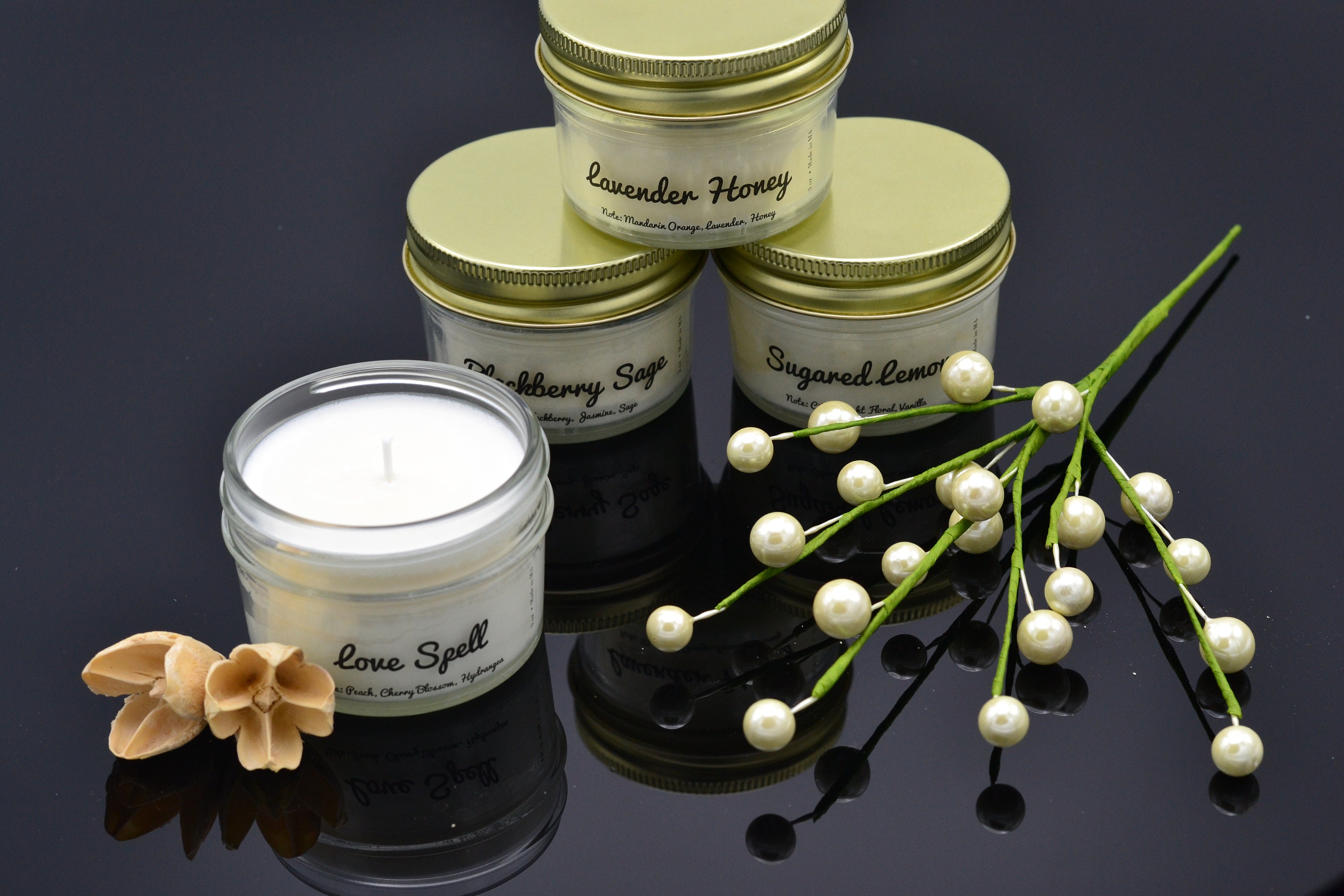 Mini Candle Gift Box. Scented Soy Candle. Travel Candle 3 oz Etsy