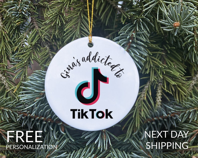 TikTok Addict Inspired Christmas Ornament Holiday Ornament Etsy