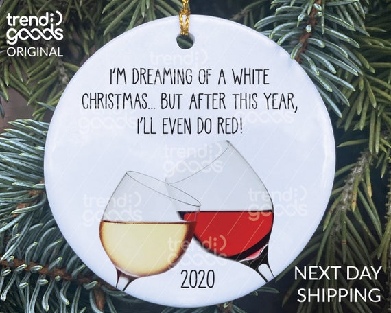 White Christmas Ornament 2020 Ornament Covid Christmas 2020 Etsy