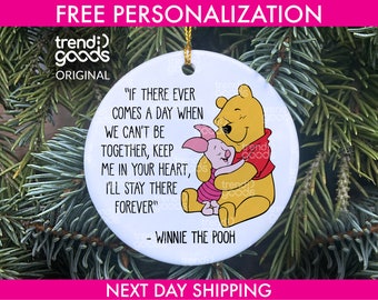 Winnie The Pooh Piglet Ornament, Winnie The Pooh Ornament, Piglet Ornament, Winnie The Pooh Christmas, Pooh Bear Ornament 2023, Pooh Disney