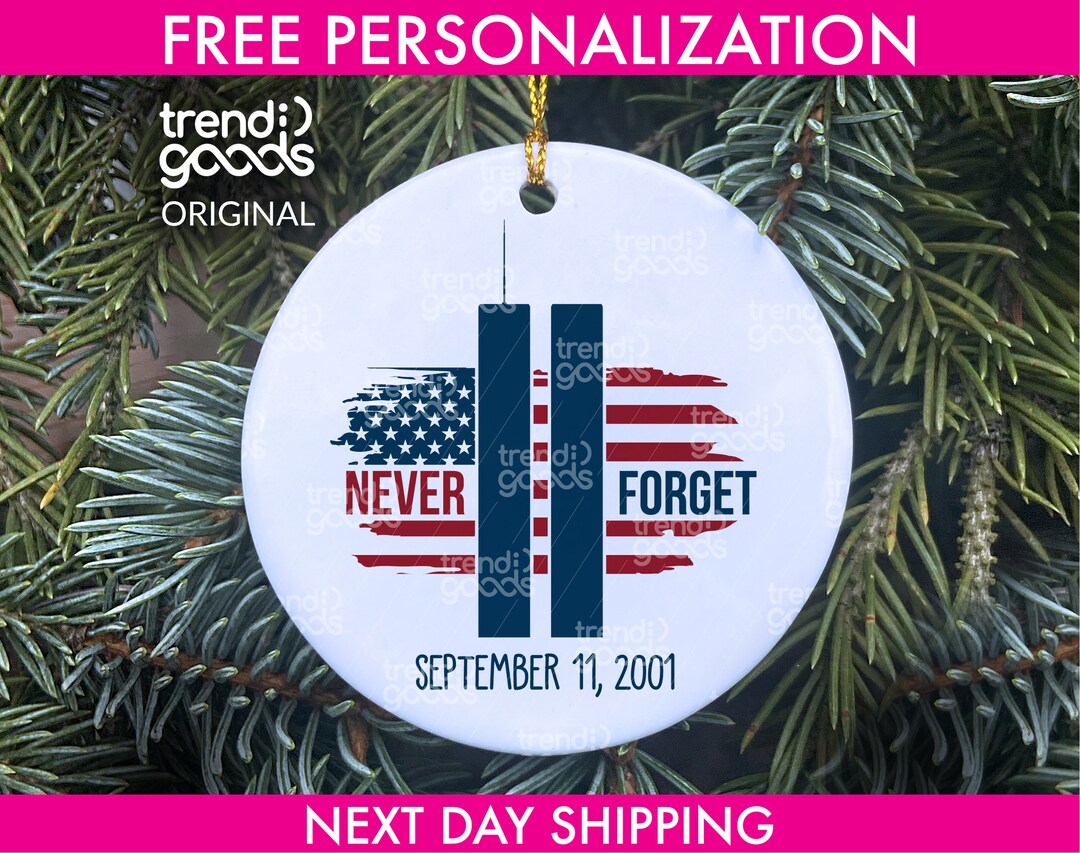 World Trade Center Ornament, September 11 Ornament, Never Forget ...