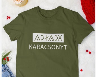 Hungarian Rovasiras Custom Shirt, Magyar, Old Hungarian alphabet, Hungarian Heritage T-Shirt, Hungary Gift, Hungarian Clothing