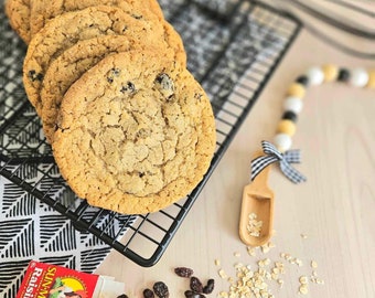 Receta de galleta de avena con pasas con ingrediente secreto/No es la avena con pasas de tu abuela/Recetas de galletas gourmet/galletas/postre